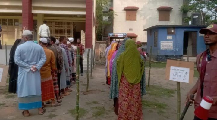 শেরপুর-৩ আসন : দুপুর পর্যন্ত ভোট পড়েছে ২৬.১ শতাংশ